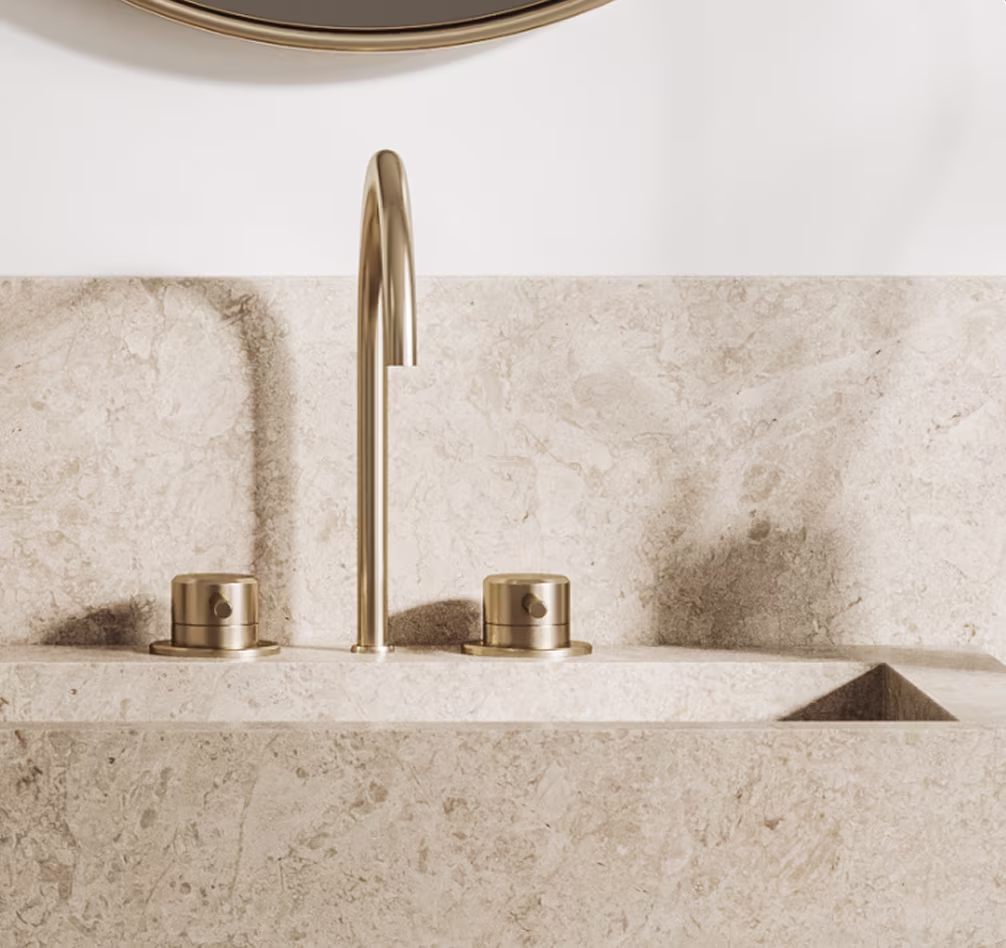 aménagement d'une salle de bain style brut en pierre